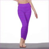 purple - Fishnet Candy Womens High Waist Leggings | Side Stitch Closure - Purple - womens leggings at TFC&H Co.