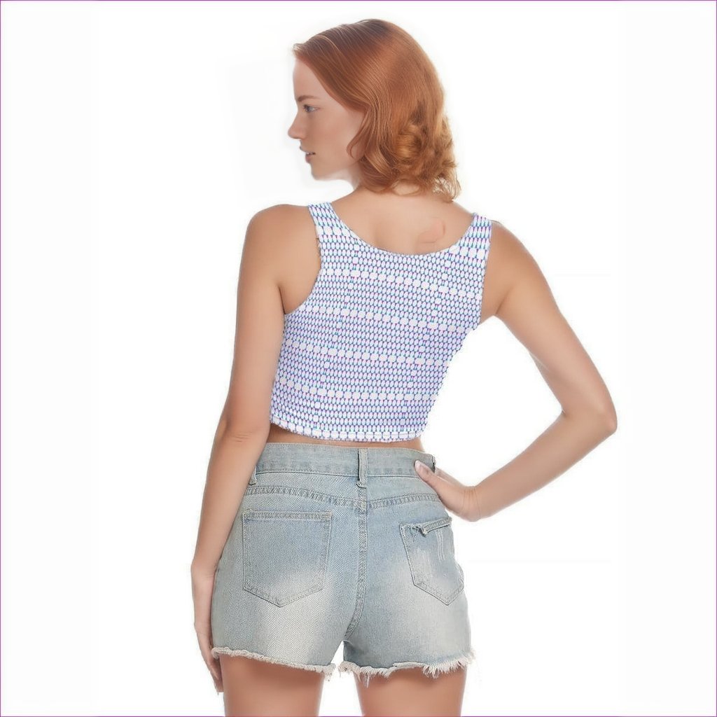 - Fishnet Candy Womens Sports Crop Top - womens crop top at TFC&H Co.