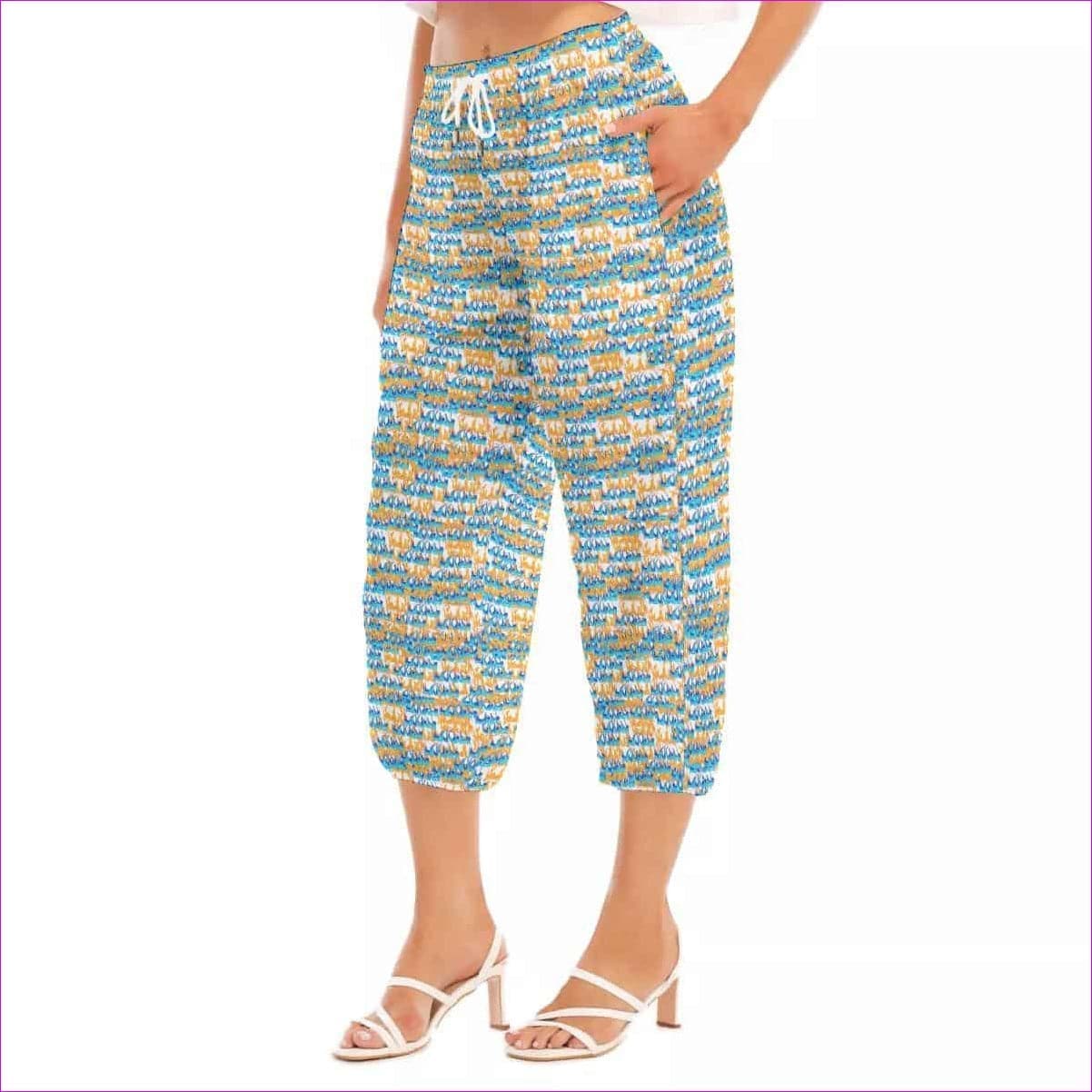 multi-colored - Flame & Ice Womens Bloomers Capri-Pants - womens bottoms at TFC&H Co.