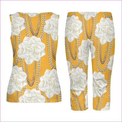 Floral Chain Womens Tank Top Set - 2 options - women's top & short set at TFC&H Co.