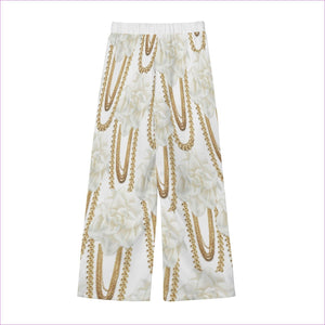 - Floral Chain Womens Wide Leg Cropped Pants - womens pants at TFC&H Co.