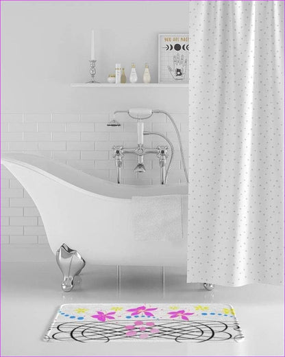 Floral Home Bath Mat - bath mat at TFC&H Co.