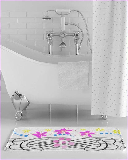 Floral Home Bath Mat - bath mat at TFC&H Co.