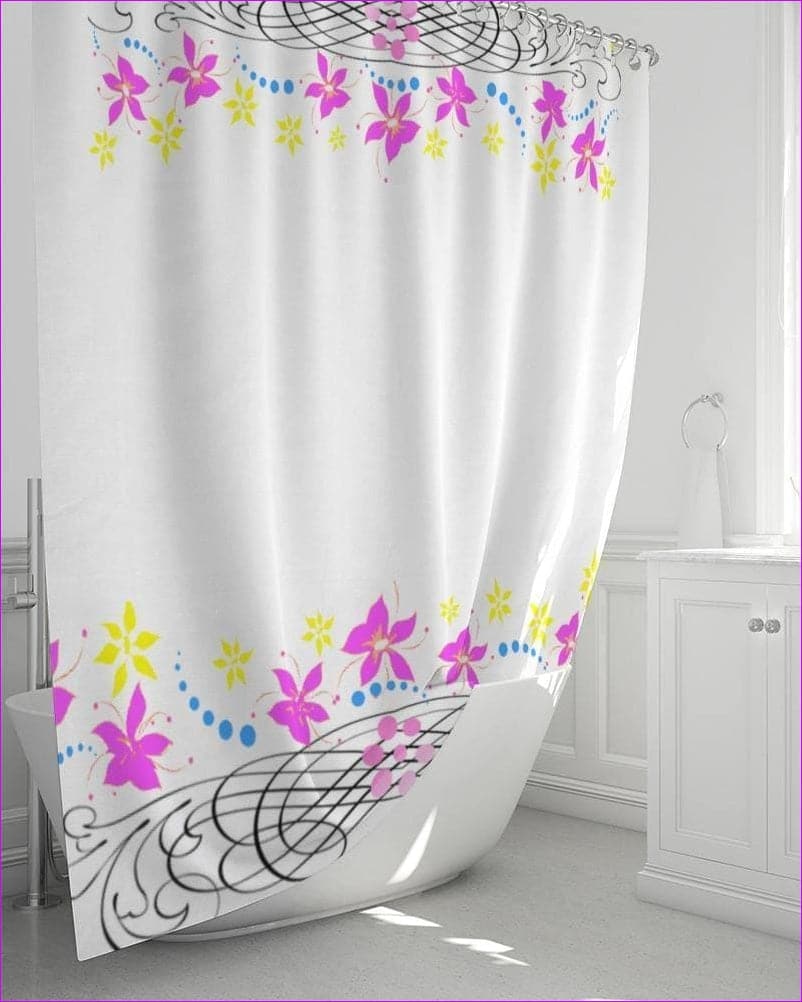 - Floral Home Shower Curtain 72"x72" - shower curtain at TFC&H Co.