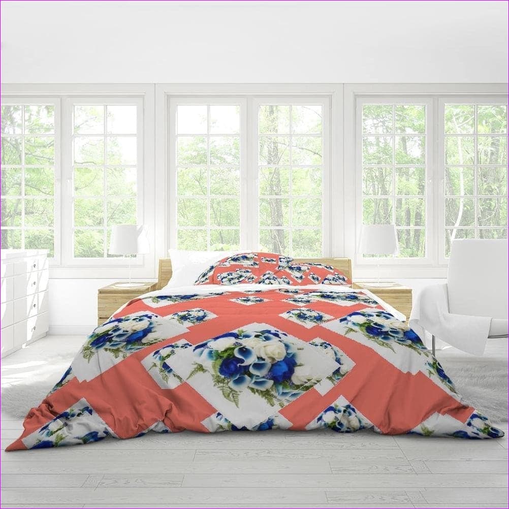 Floral II Home Queen Duvet Cover Set - bedding at TFC&H Co.