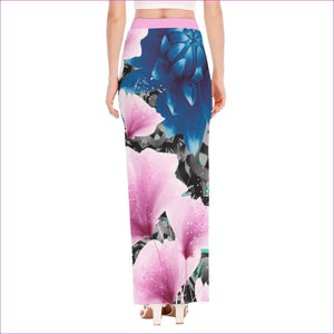 - Floral Realm Womens Side Slit Maxi Skirt - womens maxi skirt at TFC&H Co.