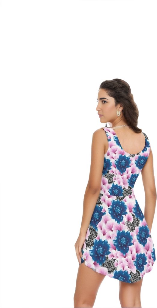 Floral Realm Womens Vest Dress - women's dress at TFC&H Co.