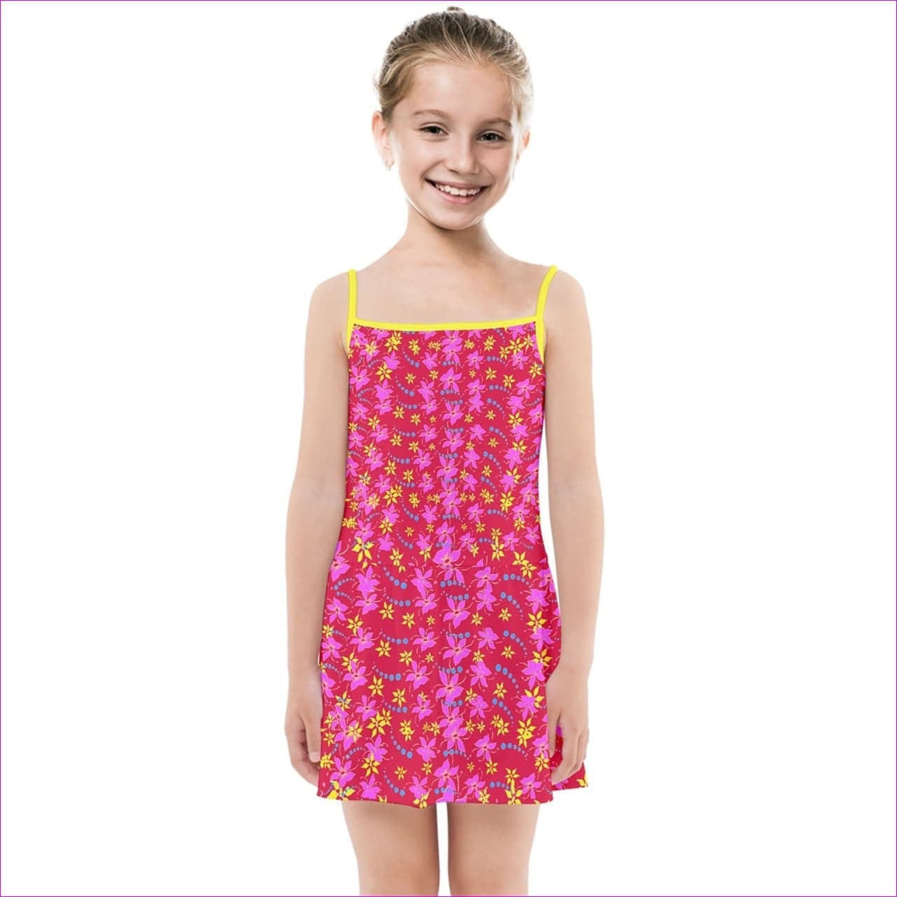Floral Wear Kids Girls Summer Sun Dress - kid's dress at TFC&H Co.