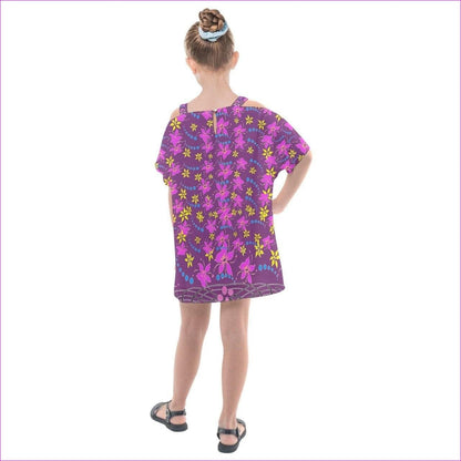 Floral Wear Kids in Purple Kids Chiffon Dress - kids dress at TFC&H Co.