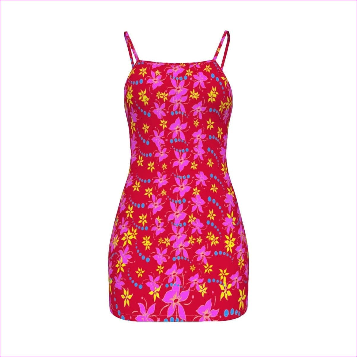 Red Floral Wear Womens Cami Dress Voluptuous (+) Plus Size - women's dress at TFC&H Co.