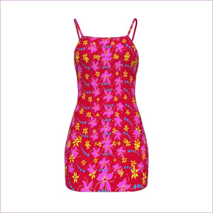Red - Floral Wear Womens Cami Dress Voluptuous (+) Plus Size - womens dress at TFC&H Co.