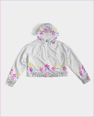 - Floral Wear Womens Cropped Windbreaker - womens cropped hoodie at TFC&H Co.