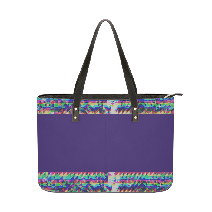 Violet Crescent ONE SIZE - Fractured Leather Shoulder Bag - 5 colors - Tote bags at TFC&H Co.