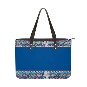 Lapis Blue ONE SIZE - Fractured Leather Shoulder Bag - 5 colors - Tote bags at TFC&H Co.