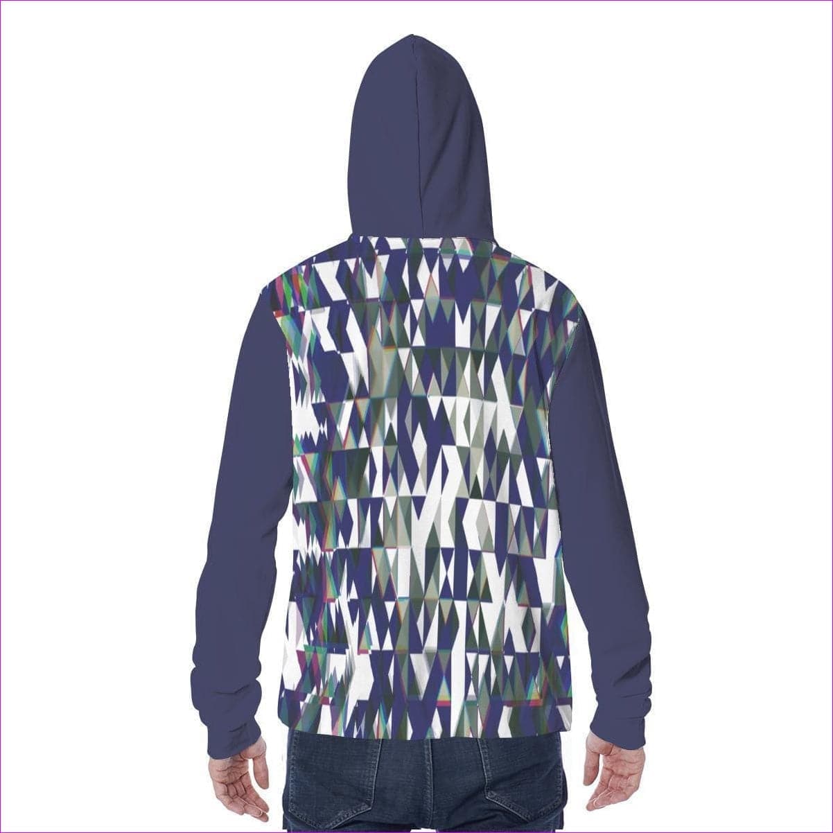 Fractured Unisex Hoodie w/ Built in Mask - unisex hoodie at TFC&H Co.