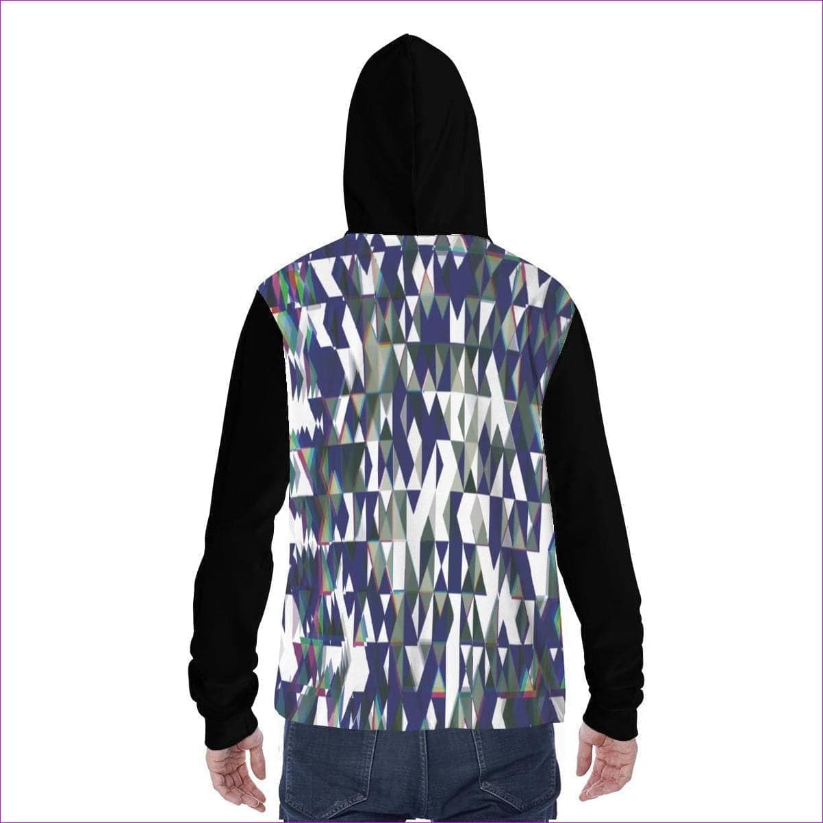 Fractured Unisex Hoodie w/ Built-in Mask - unisex hoodie at TFC&H Co.