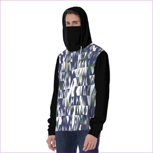 - Fractured Unisex Hoodie w/ Built-in Mask - unisex hoodie at TFC&H Co.