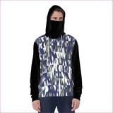 blue - Fractured Unisex Hoodie w/ Built-in Mask - unisex hoodie at TFC&H Co.