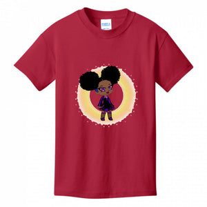 Kids T-Shirts Red - Fro-Puff 2 Kid's T-Shirt - Ships from The US - Kids t-shirt at TFC&H Co.