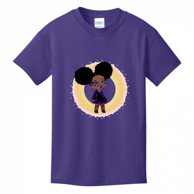 Kids T-Shirts Purple - Fro-Puff 2 Kid's T-Shirt - Ships from The US - Kids t-shirt at TFC&H Co.