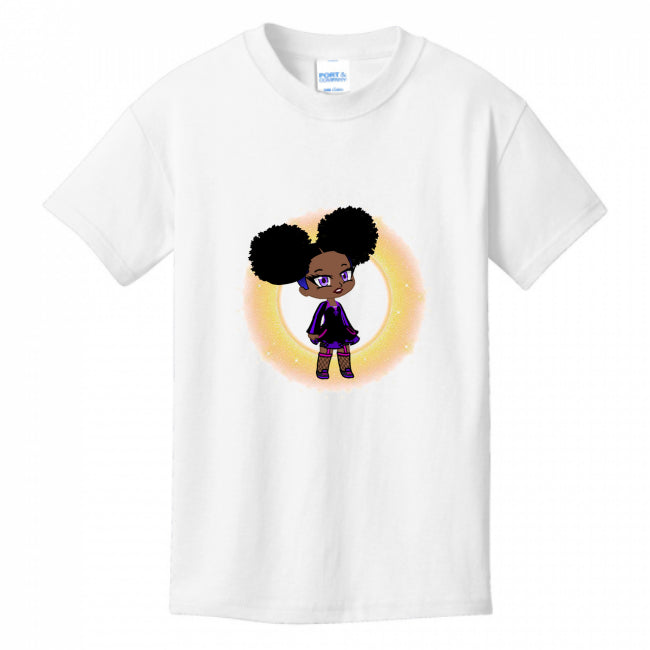 Kids T-Shirts White - Fro-Puff 2 Kid's T-Shirt - Ships from The US - Kids t-shirt at TFC&H Co.