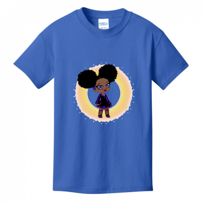 Kids T-Shirts Royal-Blue - Fro-Puff 2 Kid's T-Shirt - Ships from The US - Kids t-shirt at TFC&H Co.