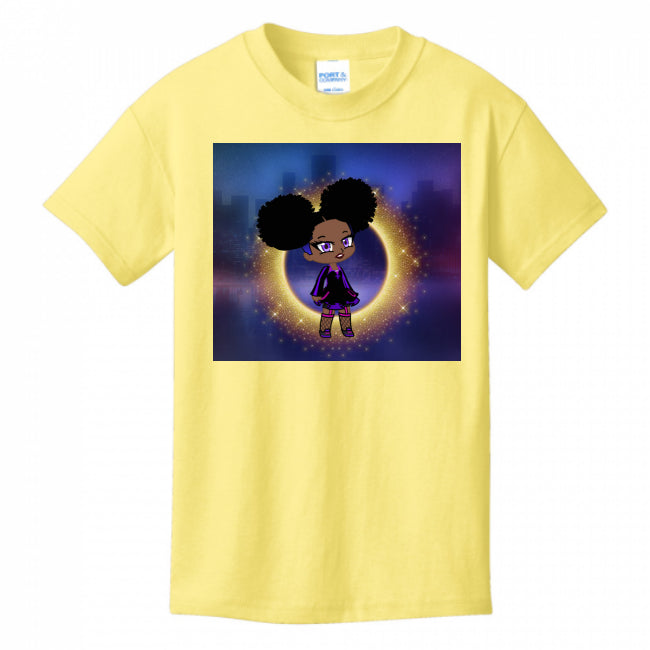 KIDS T-SHIRTS YELLOW - Fro-Puff Kid's T-shirts - Ships from The US - Kids t-shirt at TFC&H Co.