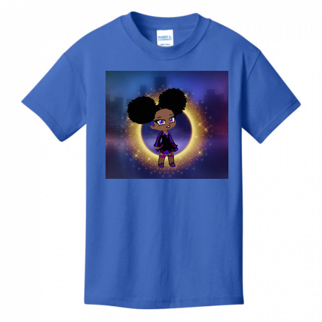 KIDS T-SHIRTS ROYAL-BLUE - Fro-Puff Kid's T-shirts - Ships from The US - Kids t-shirt at TFC&H Co.