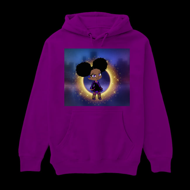 UNISEX HOODIE PURPLE - Fro-Puff Women's & Teen's Hoodie - Ships from The US - womens hoodie at TFC&H Co.