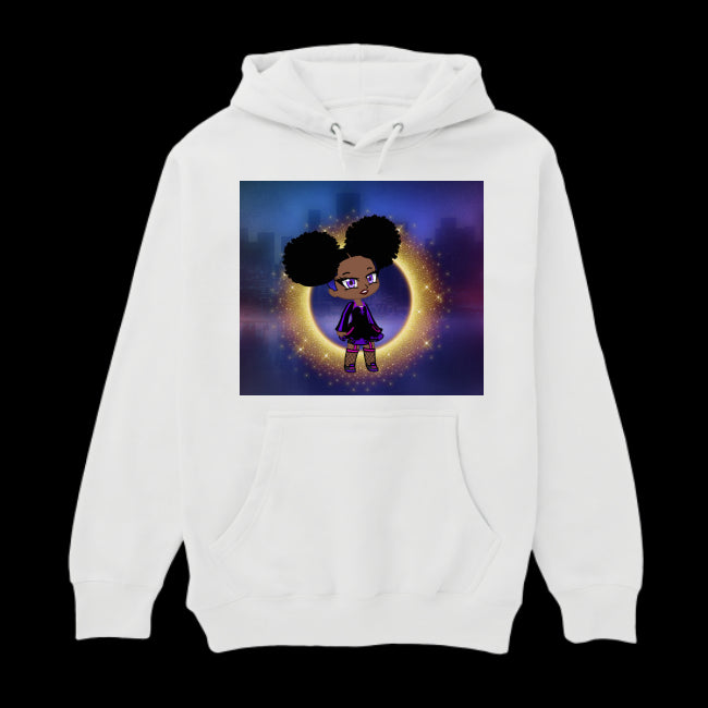 UNISEX HOODIE WHITE Fro-Puff Women's & Teen's Hoodie - Ships from The US - women's hoodie at TFC&H Co.