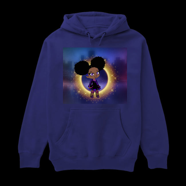 UNISEX HOODIE NAVY Fro-Puff Women's & Teen's Hoodie - Ships from The US - women's hoodie at TFC&H Co.