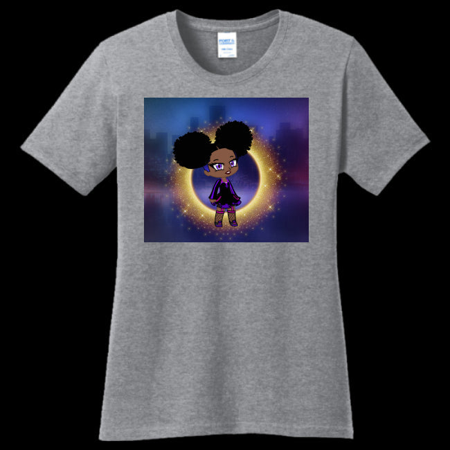 WOMENS T-SHIRT ATHLETIC-HEATHER - Fro-Puff Women's & Teen's T-shirt - Ships from The US - womens t-shirt at TFC&H Co.