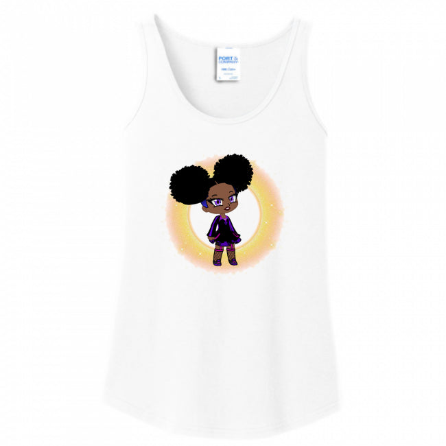 WOMENS TANK TOP WHITE - Fro-Puff Women's & Teen's Tank Top - Ships from The US - Apparel & Accessories at TFC&H Co.