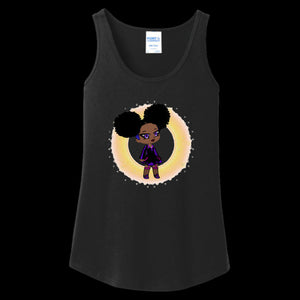 WOMENS TANK TOP BLACK Fro-Puff Women's & Teen's Tank Top - Ships from The US - Apparel & Accessories at TFC&H Co.