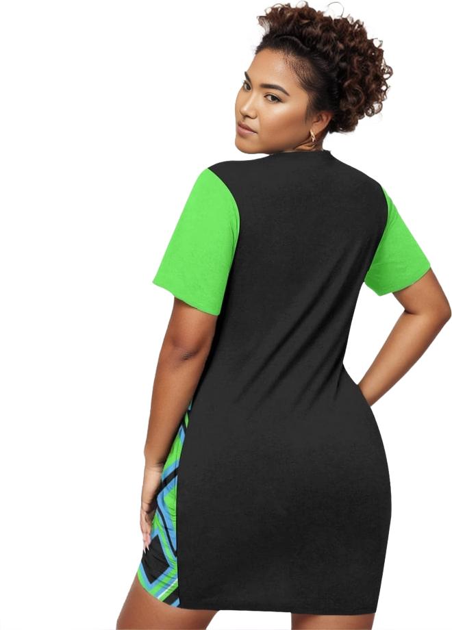 Funky² Women’s Stacked Hem Dress Voluptuous (+) Plus Size - women's dress at TFC&H Co.