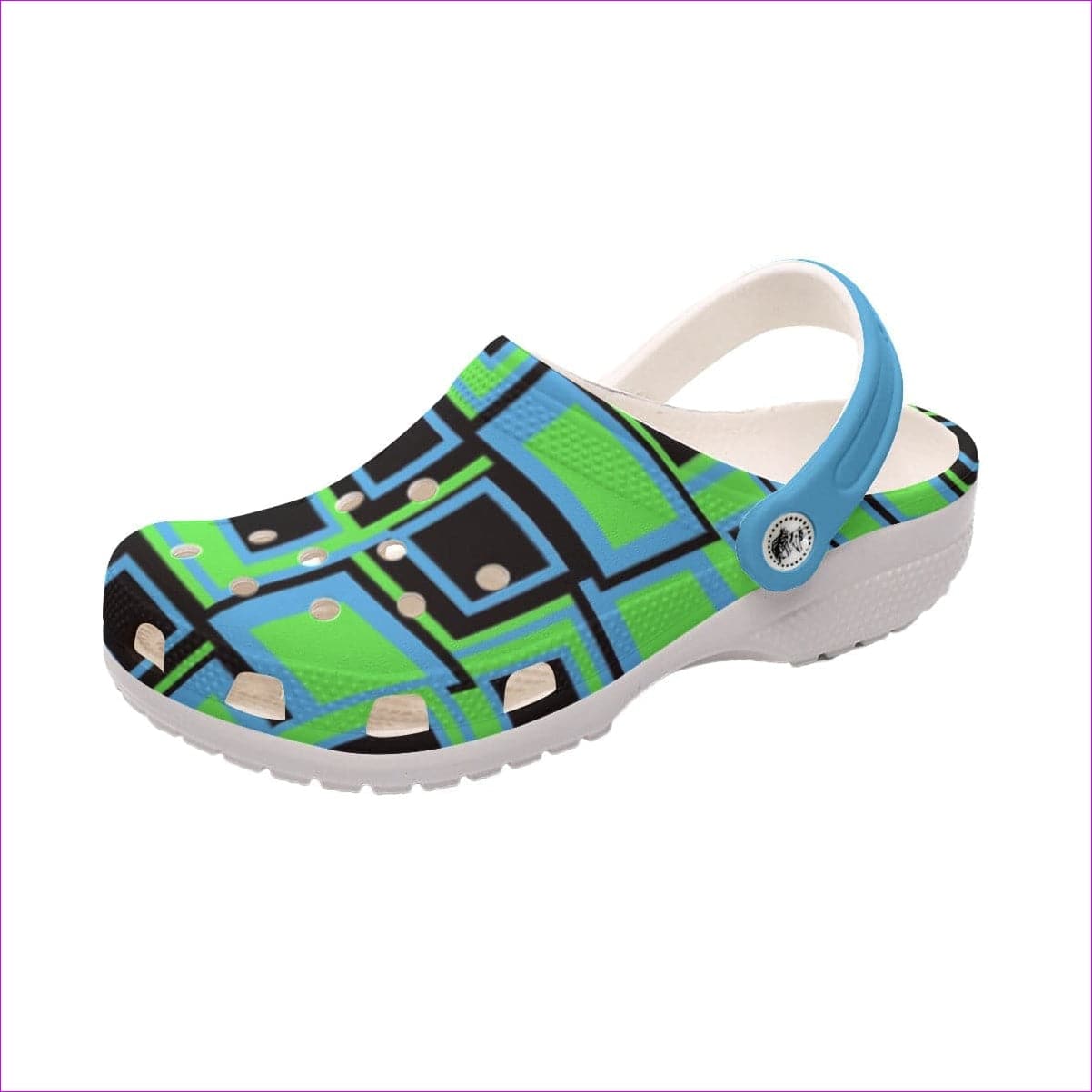White Funky² Womens Classic Clogs - women's clogs at TFC&H Co.