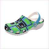 White - Funky² Womens Classic Clogs - womens clogs at TFC&H Co.