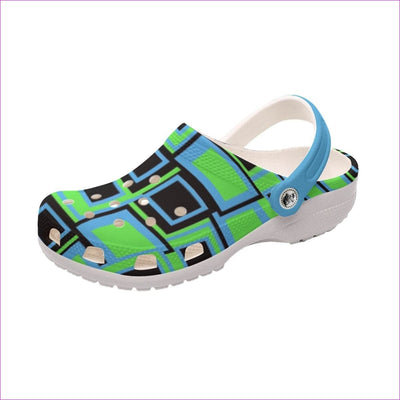 White Funky² Womens Classic Clogs - women's clogs at TFC&H Co.