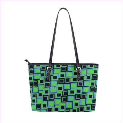Green - Funky² Womens Leather Tote Bag - Tote bags at TFC&H Co.