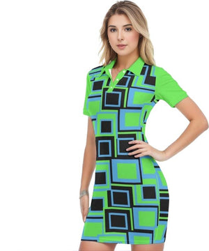 Funky² Womens Polo Collar Dress - women's polo dress at TFC&H Co.