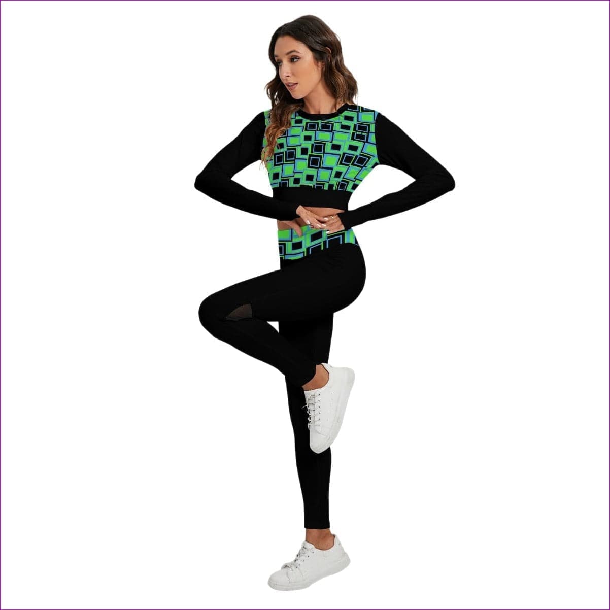 - Funky² Womens Sport Set With Backless Top And Leggings - womens top & leggings set at TFC&H Co.