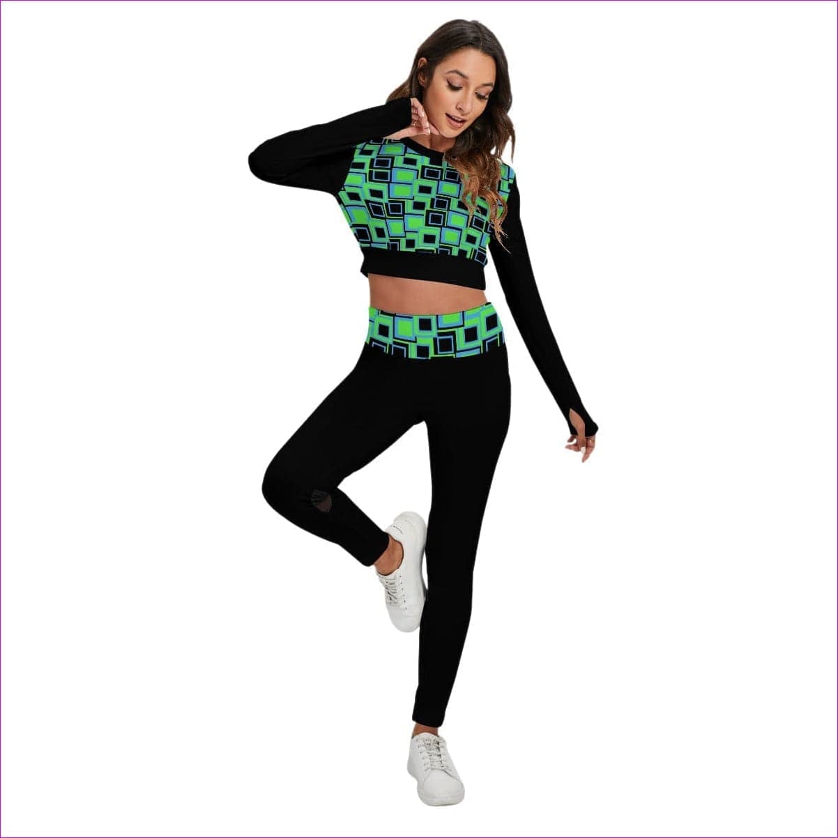 - Funky² Womens Sport Set With Backless Top And Leggings - womens top & leggings set at TFC&H Co.