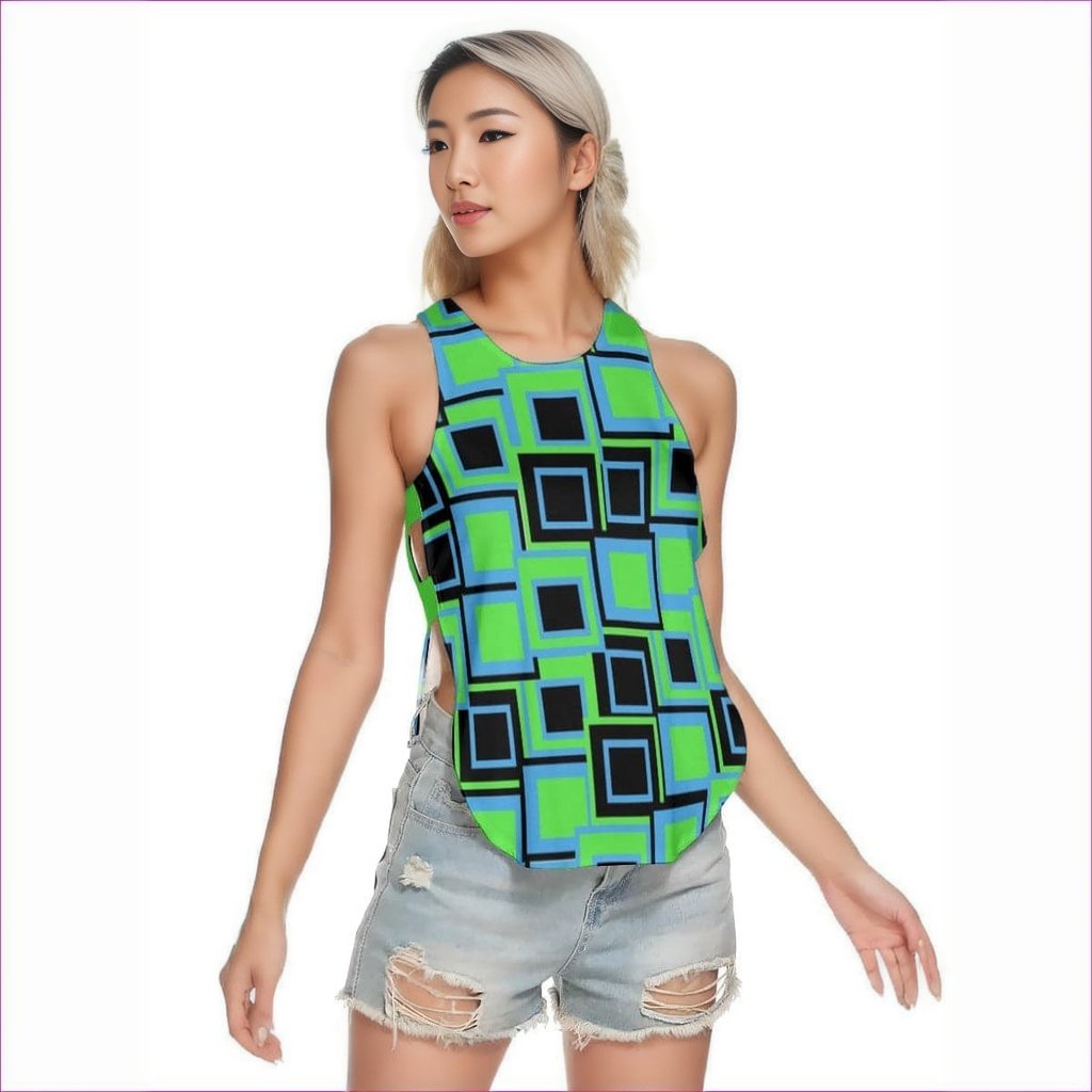 - Funky² Womens Waist Hollow Yoga Vest - womens tank top at TFC&H Co.
