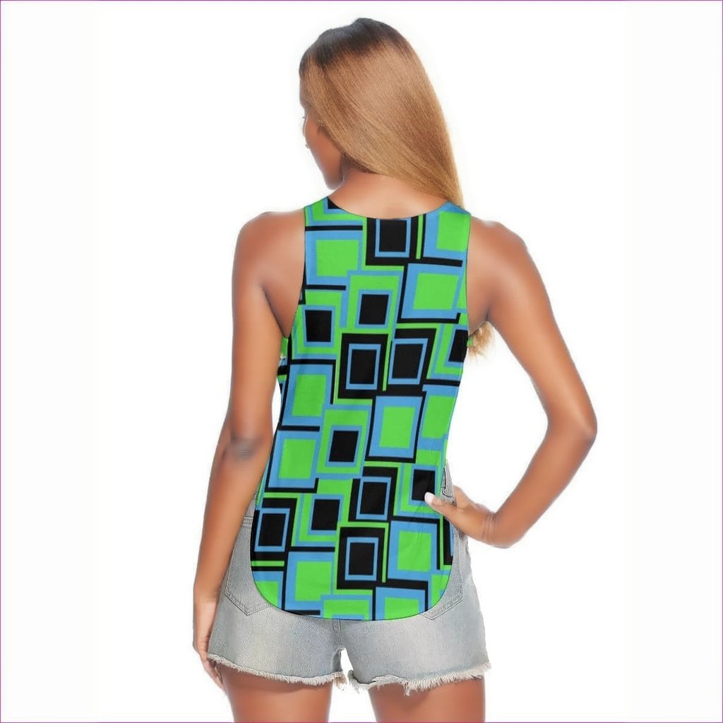 - Funky² Womens Waist Hollow Yoga Vest - womens tank top at TFC&H Co.