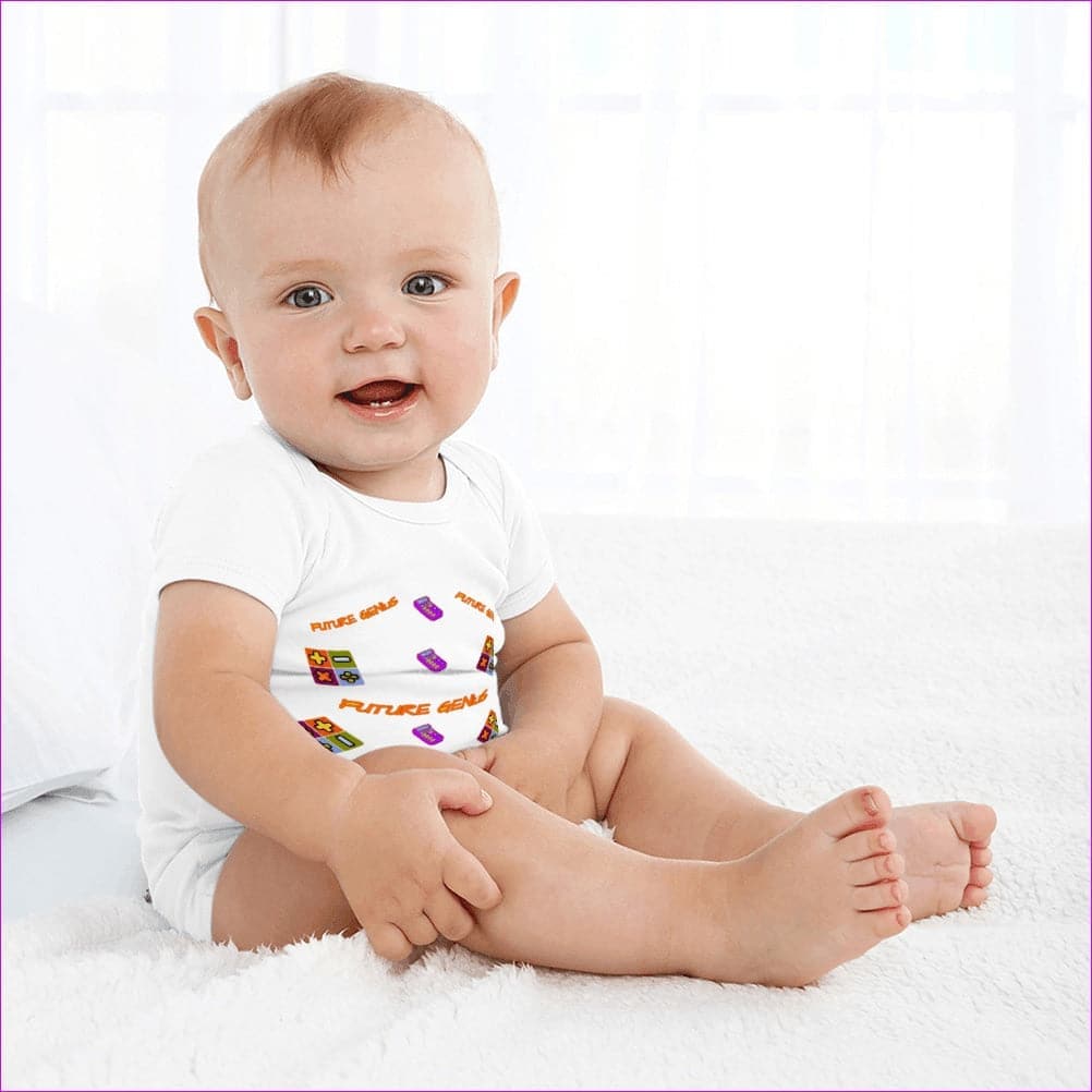 Future Genius Short-Sleeved Onesie - onesie at TFC&H Co.