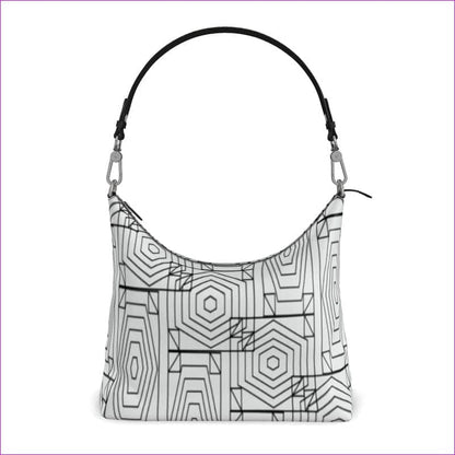 Geode Authentic Leather Square Hobo Bag - handbag at TFC&H Co.