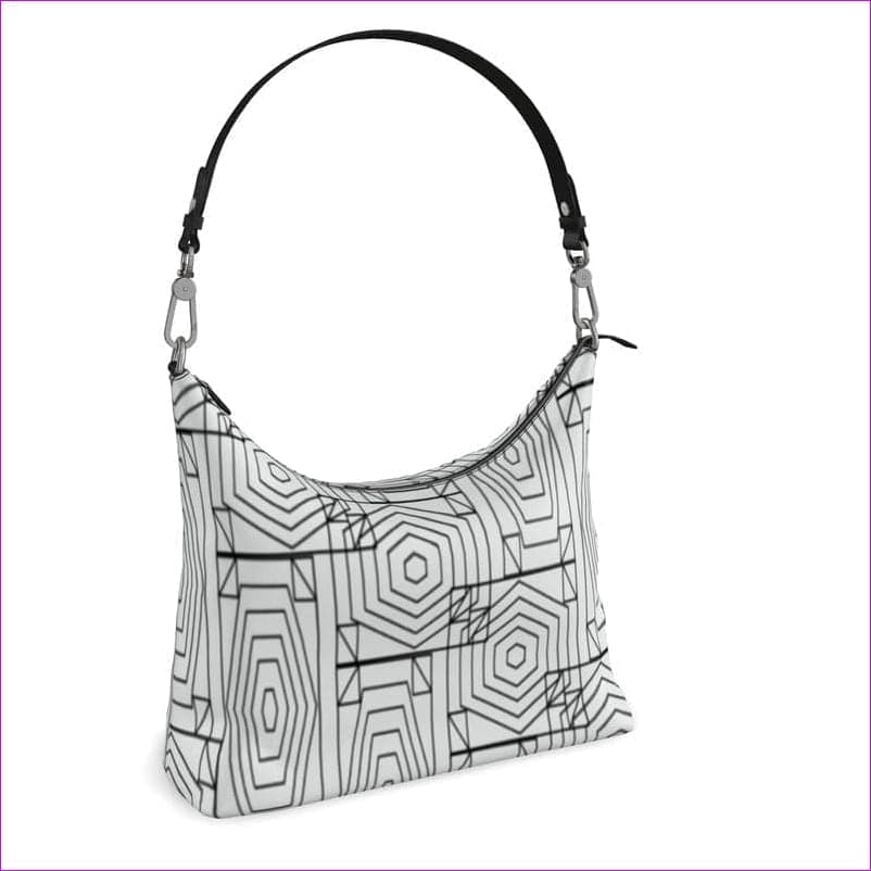 Geode Authentic Leather Square Hobo Bag - handbag at TFC&H Co.