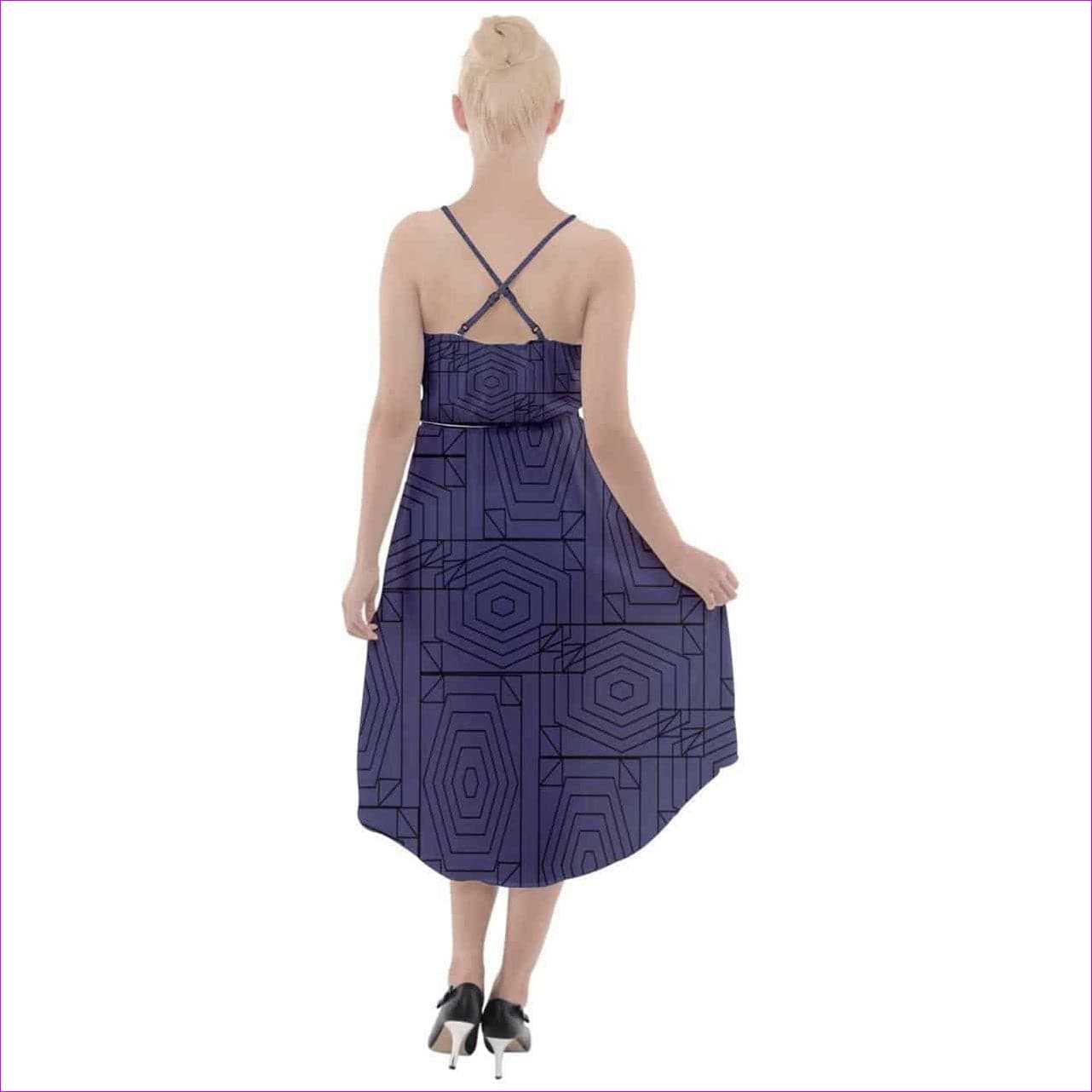 Geode High-Low Halter Chiffon Dress - 6 colors - women's dress at TFC&H Co.