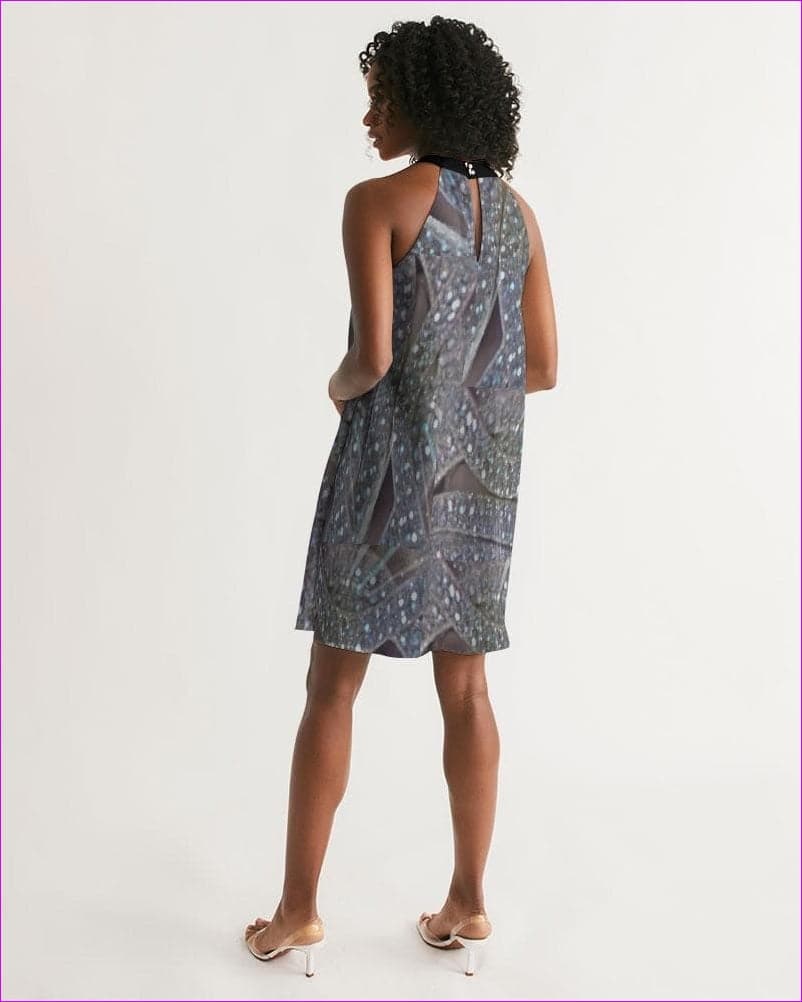 Geometric Womens Halter Dress - women's dress at TFC&H Co.