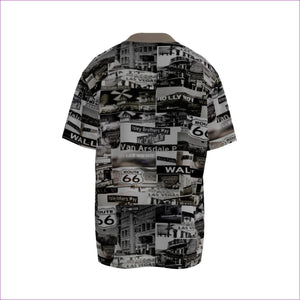 Greyed Streets Men's Imitation Silk Short-Sleeved Shirt - Men's T-Shirts at TFC&H Co.